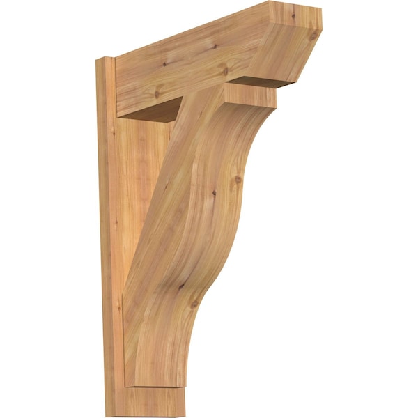 Ekena Millwork Funston Slat Smooth Outlooker, Western Red Cedar, 7 1/2"W x 24"D x 32"H OUT08X24X32FST06SWR - main
